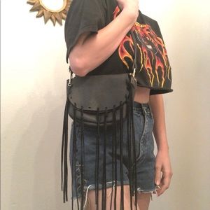 Western fringe purse